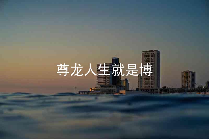 尊龙人生就是博